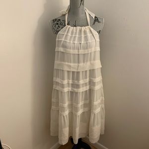 H&M Conscious Tiered Halter Dress sz 14